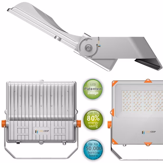 Luci di inondazione per esterni a LED Super Bright Luxeon/Osram LED da 50 Watt IP66 Resistente alle intemperie Bianco freddo 6500K 100-240V 50/60Hz PLC Dimmer 150lm/W Proiettore